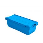 Kunststoffbehälter mit Deckel schachtelbar 116x48x36cm, 130l, blau