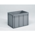 E-line Normbox Stapelbare Kunststoffbehälter 600x400x425mm 90 L, Grau PP Virgin