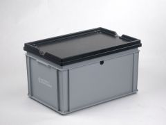 UN-zertifizierter Transportbehälter, 600x400x350 mm, 60 L,grau
