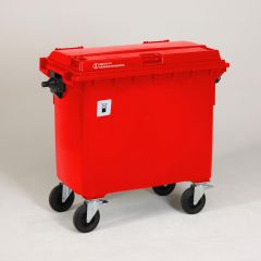 Gefahrstoffcontainer 660 Liter auf 4 Rädern mit UN-Zertifizierung Gefahrstoffcontainer 660 Liter auf 4 Rädern mit UN-Zertifizierung