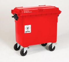 4-Rad Behälter 660 Liter mit UN-Zertifizierung