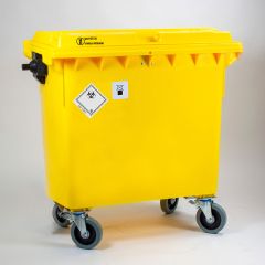 Krankenhausabfallcontainer mit 4 Rädern, 770 l, mit UN-Zulassung (pro Stück) Krankenhausabfallcontainer mit 4 Rädern, 770 l, mit UN-Zulassung (pro Stück)