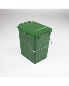 Abfallbehälter, 280x205x300mm, 10 Ltr, mit metallen Trägegriff, grün