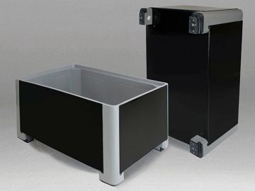 Kunststoff-Palettenbox für Reinraum 1200x800x760 mm, 470 Liter, auf 4 Füße