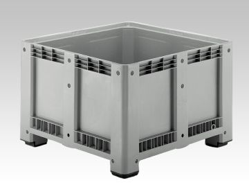 Palettenbox 1130x1130x760 mm, 660 Liter, auf 4 Füße 