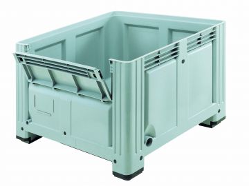 Palettenbox 1200x1000x850 mm 4 Füsse mit Klapptür (pro Stück)