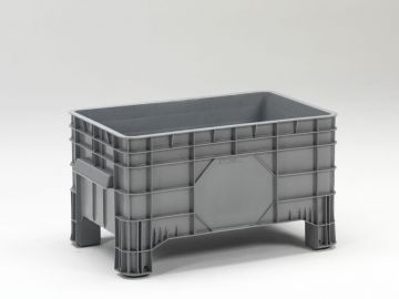 Großvolumenbehälter 200 Liter, 4 Füße, grau