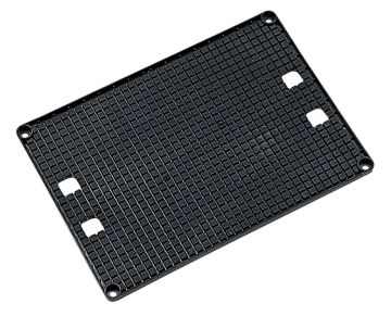 Steckplatte ESD 352x252x15 mm schwarz