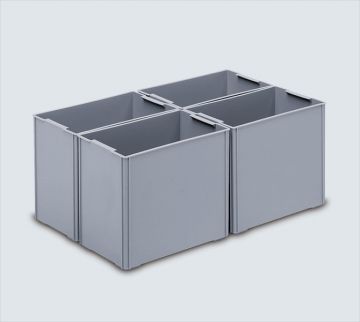 Einsatzkästen 1/4, 277x177x230mm, für Behälter 600x400mm