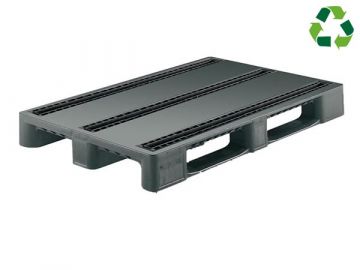 Smartpalette 1200x800x160 mm Deck mit 3 Spuren und 3 Kufen Recycle (pro Stück)