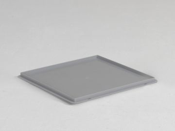 Scharnierdeckel 400x400 mm, hellgrau