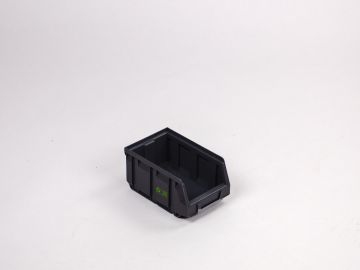 Storefix stapelbare Sichtlagerkasten 167/140x105x82mm, 1,0L, schwarz