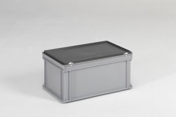 stapelbarer Kunststoffbehälter 53 Liter mit Deckel