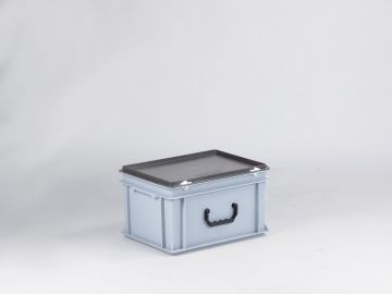 E-line Euroline stapelbare Kunststoffkoffer mit einem Griff, 400x300x235 mm, 20L  PP recycle