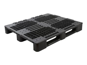 E-line Mepal medium duty Palette 3 Kufen, 1200x1000x145 mm, PP recycle offener Deck