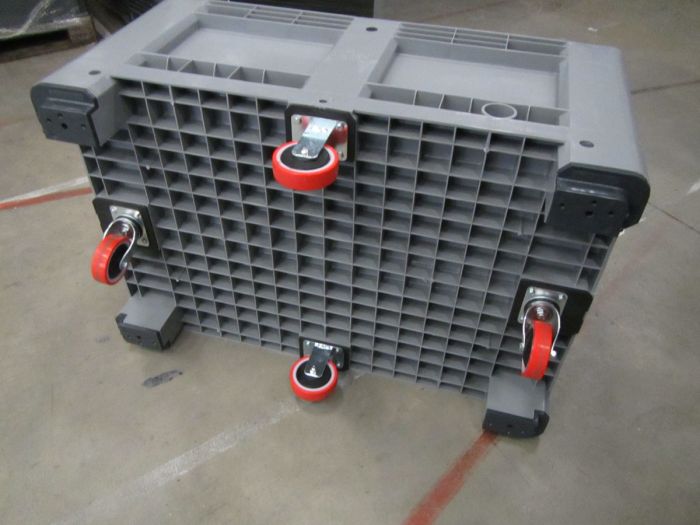 Palettenbox 1200x800x620 mm mit 4 Räder
