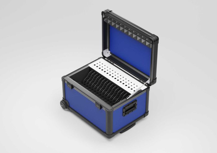 Tablet-Lade- und Sync-Koffer, mit Fächern für 16 Geräte, 613x473x414 mm