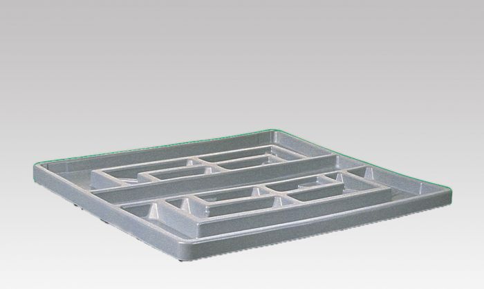 Deckel für Palettenbox, grau