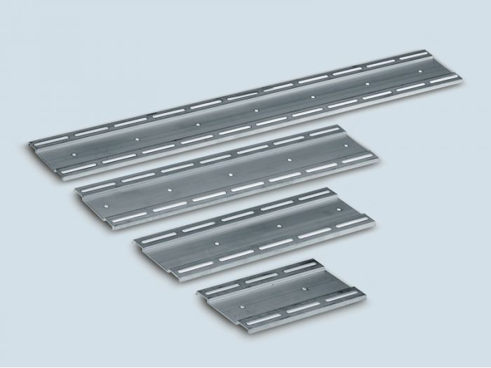 Alu-Profil verstelbar mit Langloch für Leiterplattenraster ESD 152x78 mm (pro Stück)