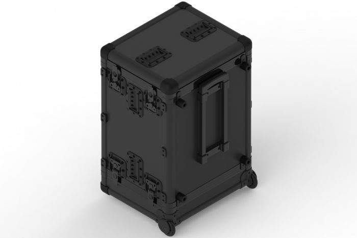 Exo Rack Case 19" DoubleDoor, 8U, Schwarz, Vulcan, IP*6, Professionell