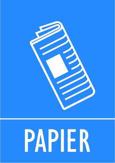 Satz selbstklebende Etiketten Ecosort Papier