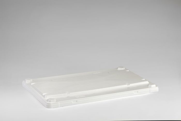 Auflagedeckel für Hygienepalettenbox, 1200x800 mm, weiß
