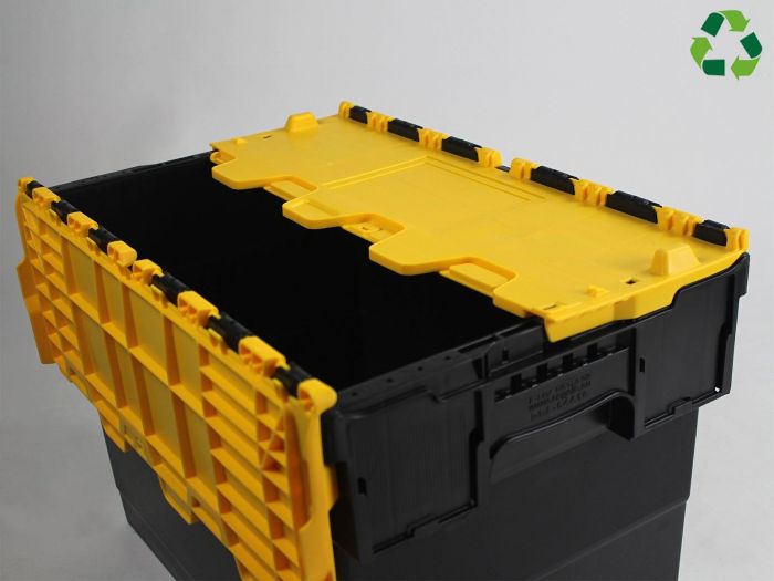 E-line Distribox Distributionsbehälter 600x400x365 mm, 63L schwarz-gelb