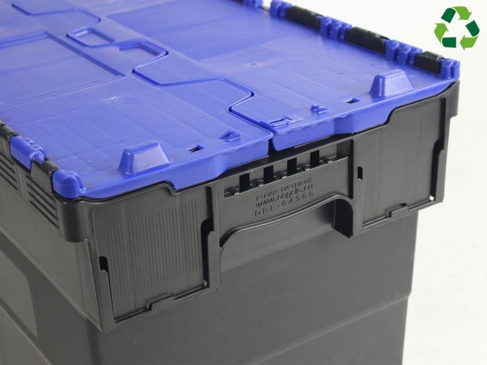 E-line Distribox Distributionsbehälter 600x400x416 mm, 72L schwarz-blau