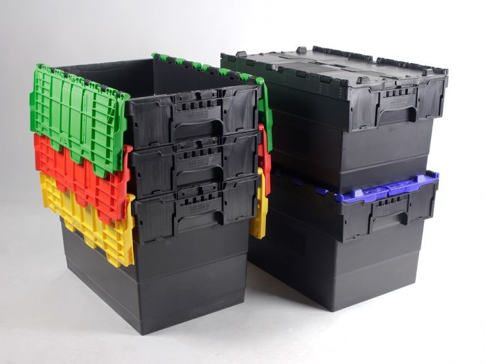 E-line Distribox Distributionsbehälter 600x400x416 mm, 72L schwarz-blau