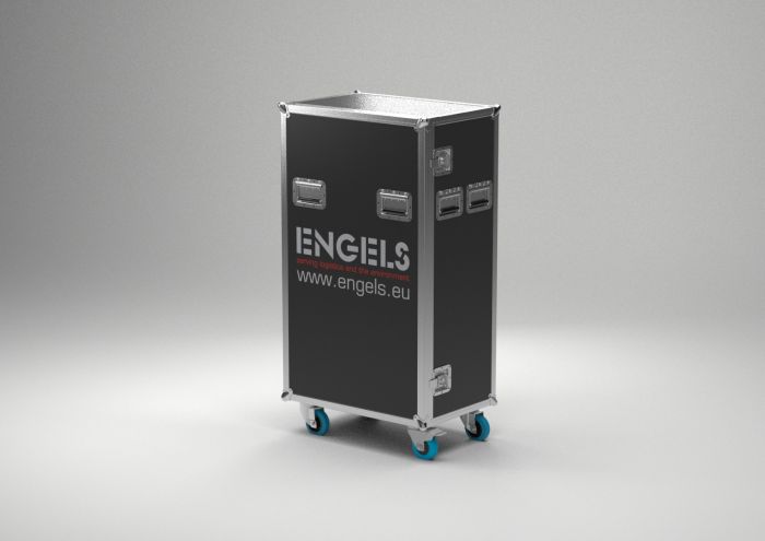 Mobiler, Abschließbarer Flightcase, Dunkelgrau, Für Kleinteile, Kompakt & Vielseitig