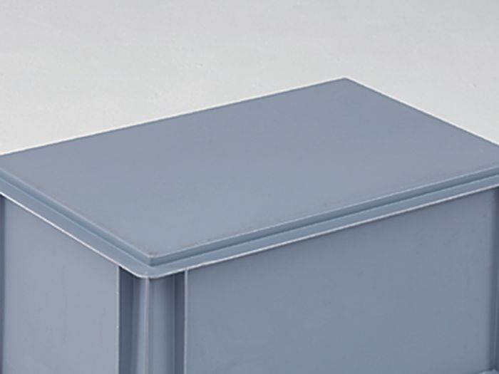 Normbox stapelbare Kunststoffbehälter 400x300x120 mm, 10L PP virgin grau