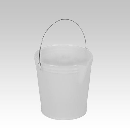 Kunststoffeimer mit Inhaltsskala und Ausgießer, ø28x27,5cm, 12l, weiss