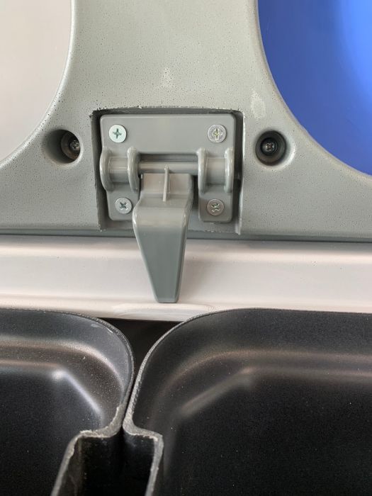 3-Fraktion-Mülltrennmöbel Restabfall, Verpackungen & Papier