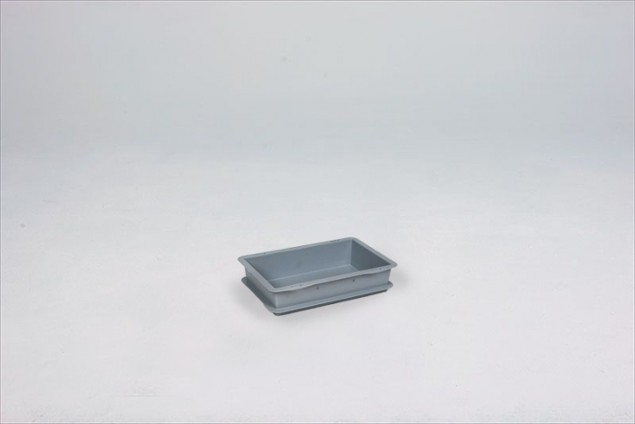 Normbox Stapelbare Kunststoffbehälter, 300x200x65 mm, grau PP Virgin