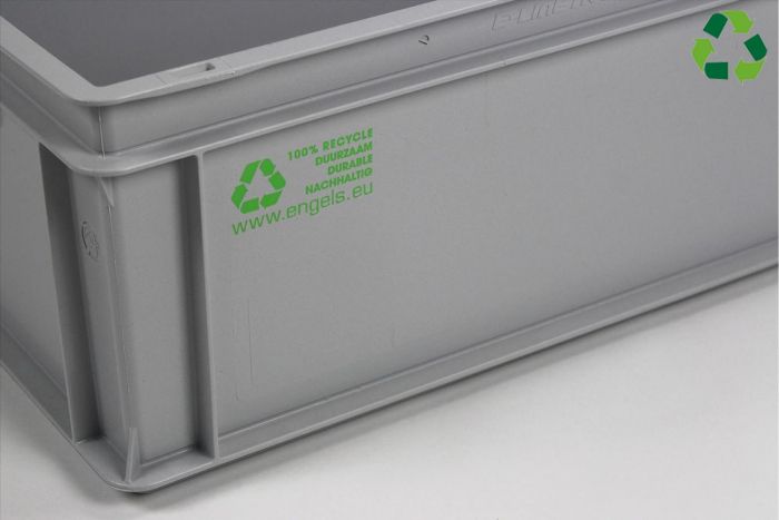 E-line Normbox stapelbare Kunststoffbehälter 600x400x220 mm, 40L PP recycle