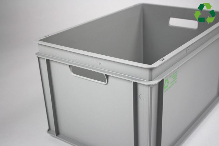 E-line Normbox stapelbare Kunststoffbehälter 600x400x325 mm, 60L PP recycle