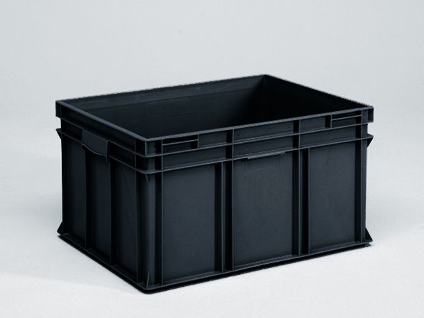 stapelbarer Behälter 175 Liter, 800 x 600 x 425 mm ESD-Ausführung (pro Stück)