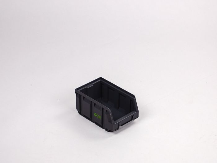 Storefix stapelbare Sichtlagerkasten 167/140x105x82mm, 1,0L, schwarz