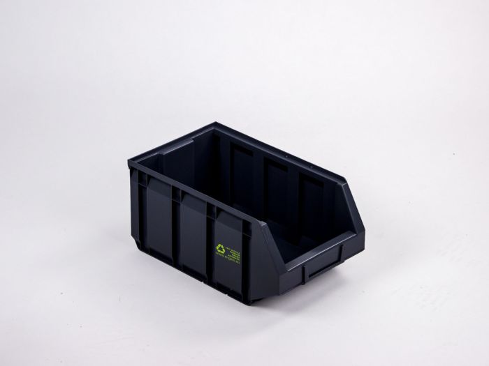 Storefix stapelbare Sichtlagerkasten 345/300x205x164mm, 12,0L PE-R schwarz