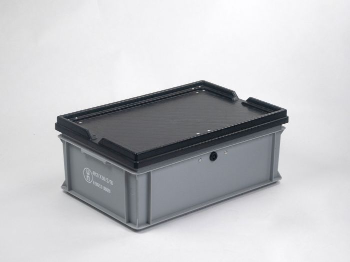UN-zertifizierter Transportbehälter, 600x400x247 mm, 40 L,grau
