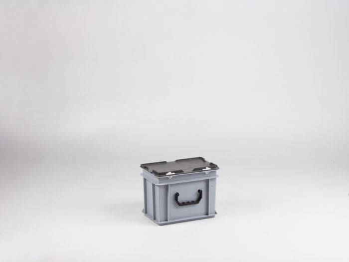 Euroline stapelbare Kunststoffkoffer mit einem Griff, 300x200x235 mm, 9L PP virgin
