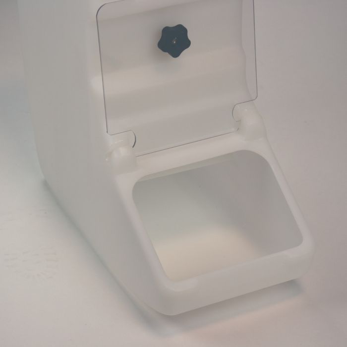 Zutatenspender 24 Liter mit Auflagedeckel und transparenter Entnahmeklappe