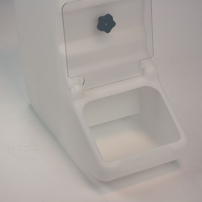 Zutatenspender 24 Liter mit Auflagedeckel und transparenter Entnahmeklappe