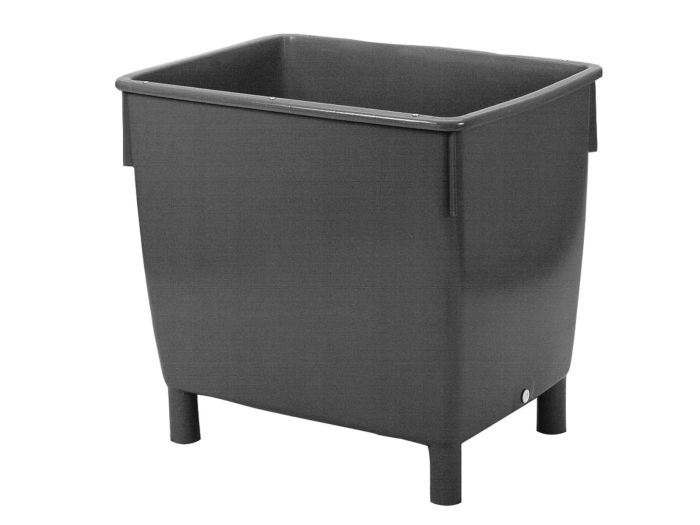 nestbarer Großbehälter, 400 Liter, 945x725x830 mm, dunkelgrau