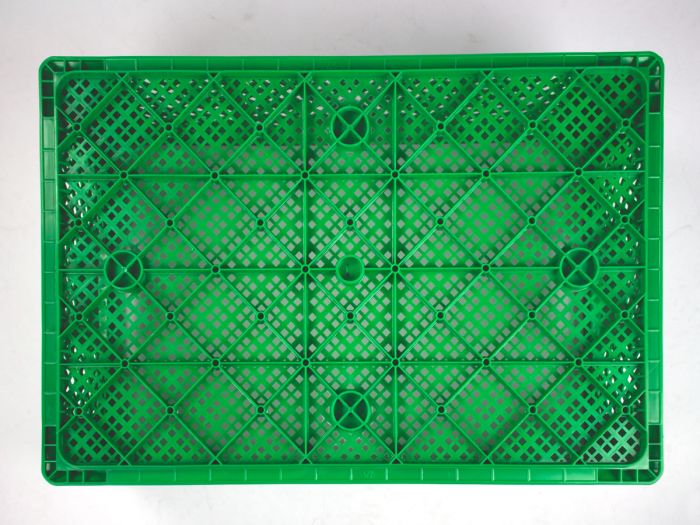 Obst- und Gemüsekiste 600x400x150 mm, perforiert, grün