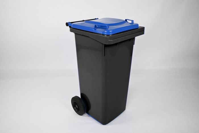 2-Rad MGB 120 Liter, Behälter dunkelgrau/Deckel blau (pro Stück)