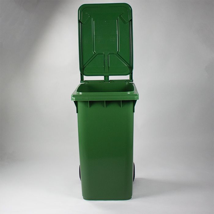 2-Rad Mülltonne MGB 360 L, Grün, Qualität nach DIN, 600x890x1100 mm