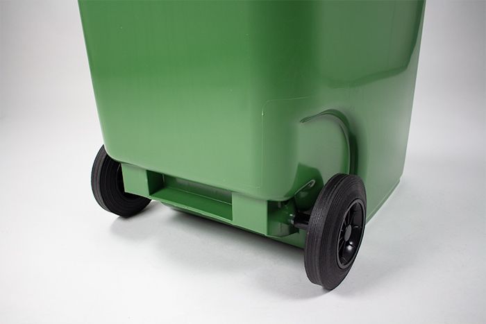 2-Rad Mülltonne MGB 360 L, Grün, Qualität nach DIN, 600x890x1100 mm