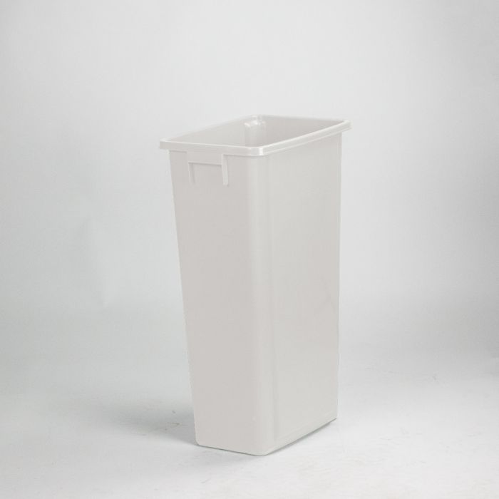 Abfallbehälter 460x320x762 mm 80 L ohne Deckel weiß