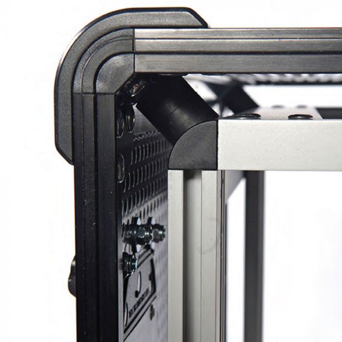 Exo Rack Case 19" DoubleDoor, 8U, Schwarz, Vulcan, IP*6, Professionell